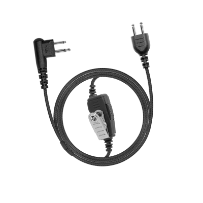 [SL1W-M12] 1-Wire SnapLock Earpiece Base with Braided Fiber Cloth (Motorola - M12)