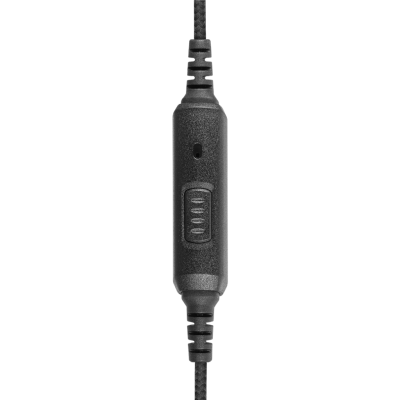 1-Wire SnapLock Earpiece Base with Braided Fiber Cloth  Slim PTT