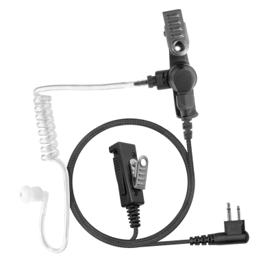 [AT2W-M12] 2-Wire Acoustic Tube Earpiece with Braided Fiber Cloth (Motorola - M12)