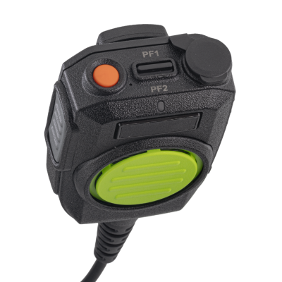 Speaker Mic 8 Green - IP67, Noise Cancelling, Emergency Button